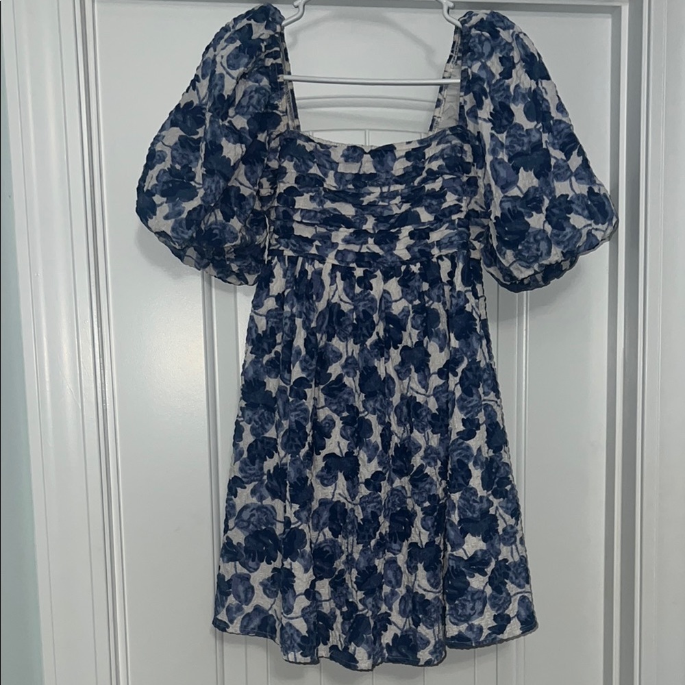 Abercrombie & Fitch Blue Floral Dress